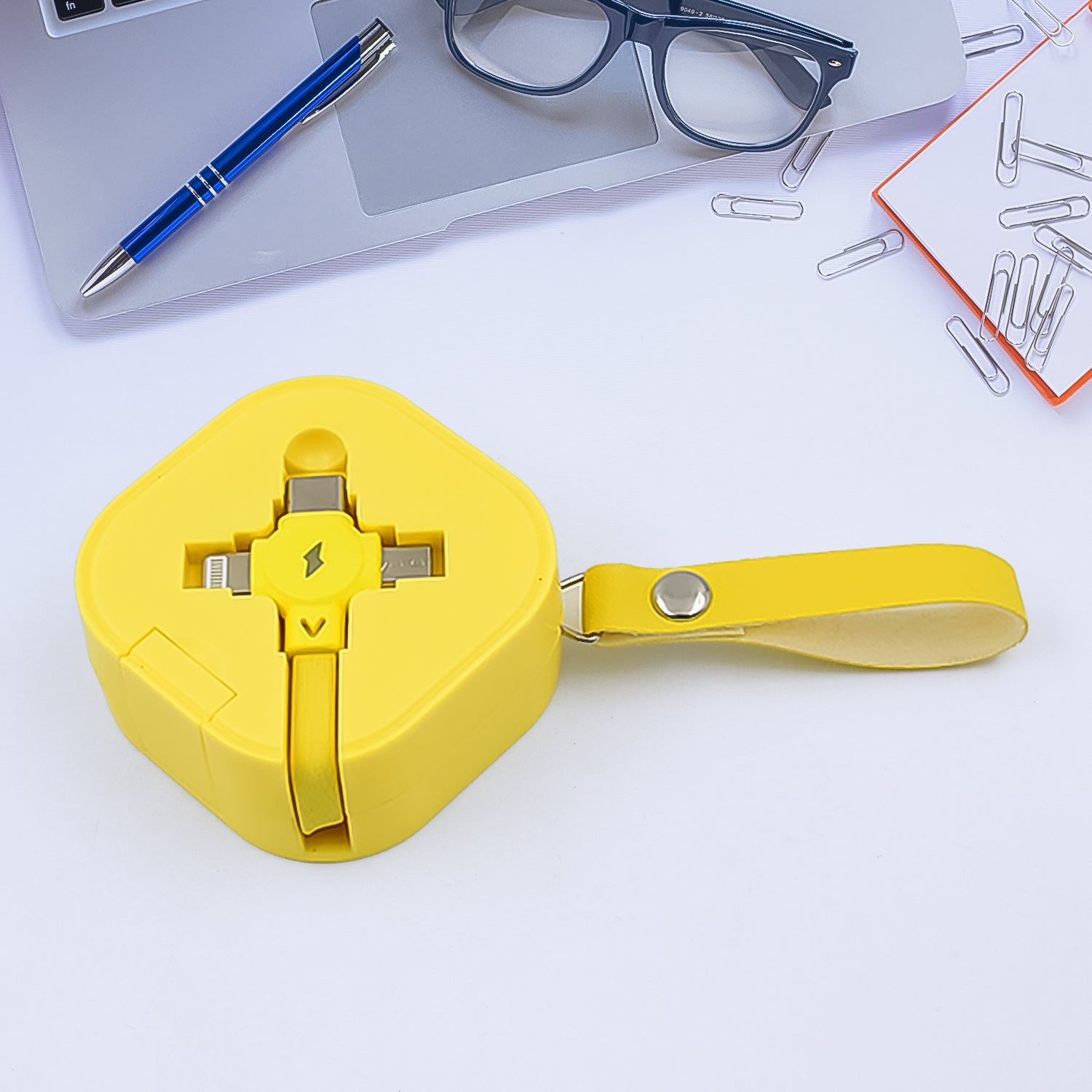 Buy 3-in-1 Charger Cable Retractable Type | DeoDap