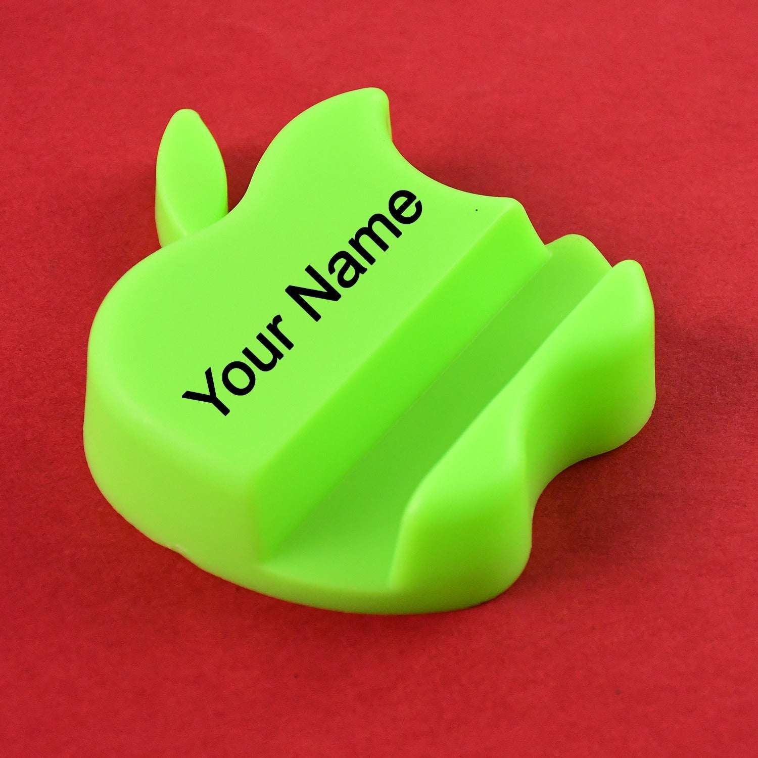 Explore Apple Shape Mobile Holder with Custom Print