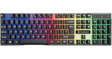Consistent Radium Wired Gaming Keyboard (KG1101) Gaming Keyboard with Breathing Effect |Backlit Keyboard Windows Lock.