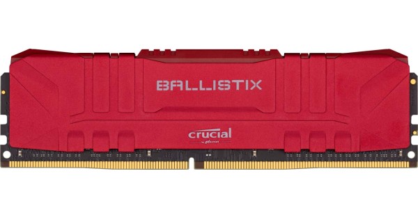 Crucial Ballistix 3200 MHz DDR4 DRAM Desktop Gaming Memory 8GB CL16 BL8G32C16U4R (Red)