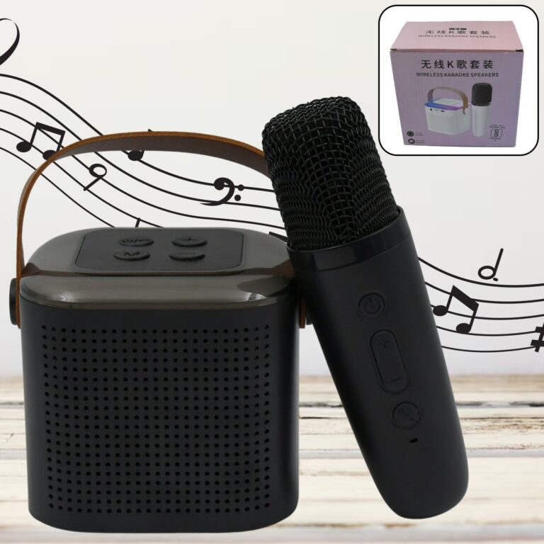 Buy Wireless Speaker Microphone Set | Karaoke Machine with RGB Lights