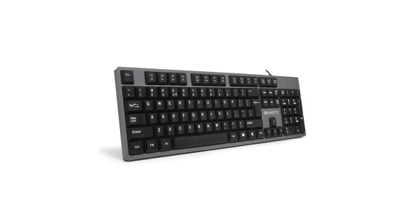 Amkette Lexus Neo Keyboard for Laptops, PCs, and USB-Compatible Devices | UV-Coated, Long-Lasting, Anti-Fade Keys (Grey)