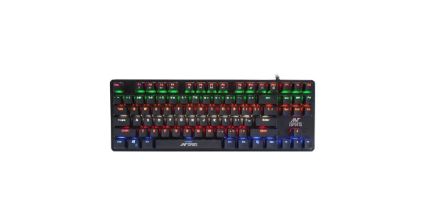 Ant Esports MK1000 Multicolour LED Backlit Wired TKL Mechanical Gaming Keyboard with Blue Switches