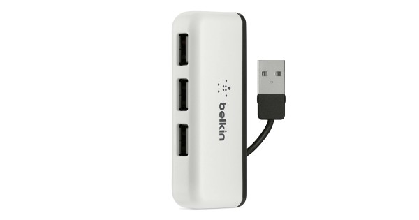 Belkin 4-Port USB to USB 2.0 Ultra-Mini Hub Adapter for MacBook,Laptop and Desktop
