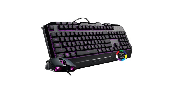 Cooler Master Devastator 3 Gaming Keyboard, Mouse Combo 7 Color Mode LED Backlit Media Keys 4 DPI Settings Black-0