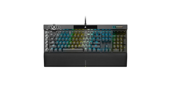 Corsair K100 RGB Optical-Mechanical Gaming Keyboard with OPX RGB Optical-Mechanical Key Switches and AXON Hyper Processing Technology
