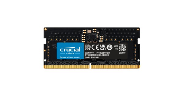Crucial RAM 8GB DDR5 4800MHz CL40 Laptop Memory CT8G48C40S5