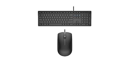 Dell USB Wired Keyboard and Mouse Set (Black) KB216+MS116