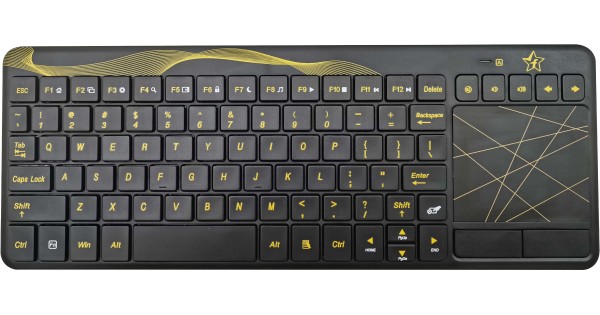 Flipkart SmartBuy KG3618- Keyboard with Touchpad | Wireless Multi-device Keyboard  (Black)