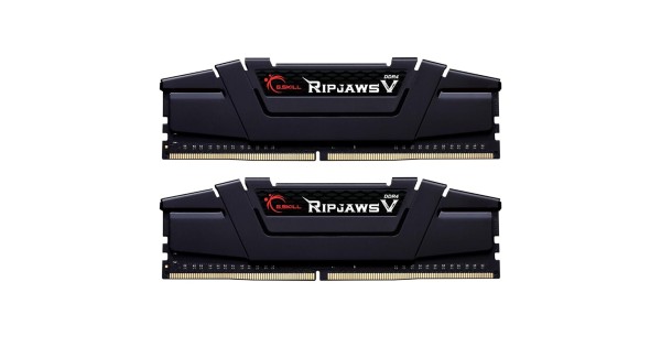 G.Skill Ripjaws V 16GB (2x8GB) DDR4-3200MHz CL16-18-18-38 1.35V Desktop Memory RAM - F4-3200C16D-16GVKB, Black