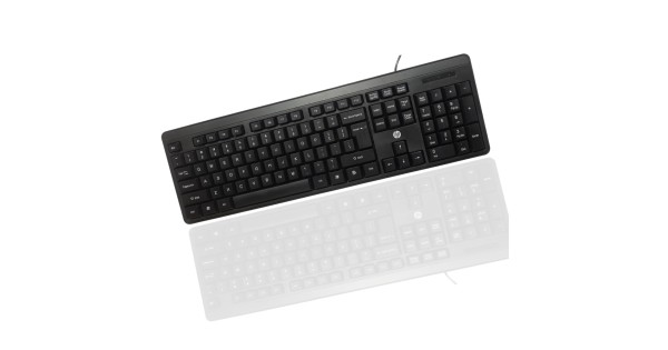 HP K100 Wired Keyboard, Quick, Comfy and Accurate, USB Plug & Play Setup,LED Indicators(7J4G1AA)
