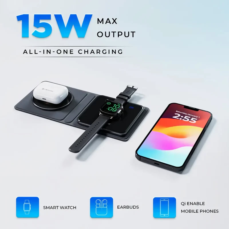 Buy Wireless Charging Stand for Earbuds & Smartwatch
