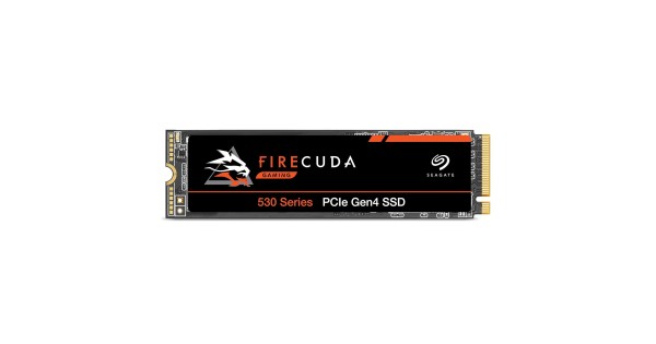 Seagate FireCuda 530 2TB Internal Solid State Drive - M.2 PCIe Gen4 ×4 NVMe 1.4,Transfer speeds up to 7300 MB/s,3D TLC NAND,2550 TBW,1.8M MTBF,and 3-Year Rescue Services (ZP2000GM3A013),Orange,2 TB
