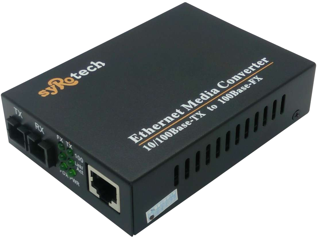 Syrotech 10/100 Single Mode Dual Fiber Media Converter (GOMC-1303-20) -