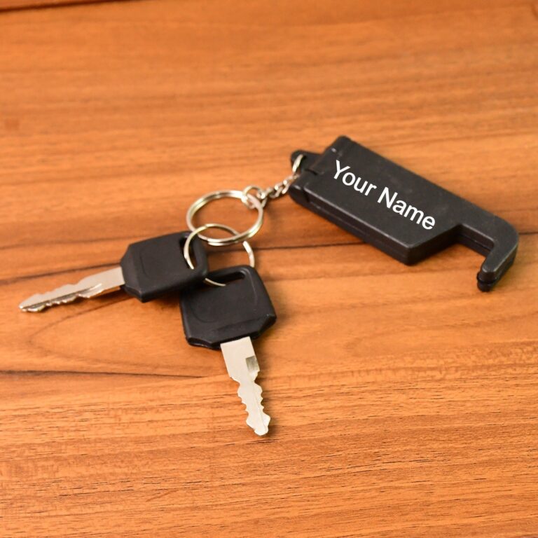 Buy Customized Plastic Keychain with Mobile Stand