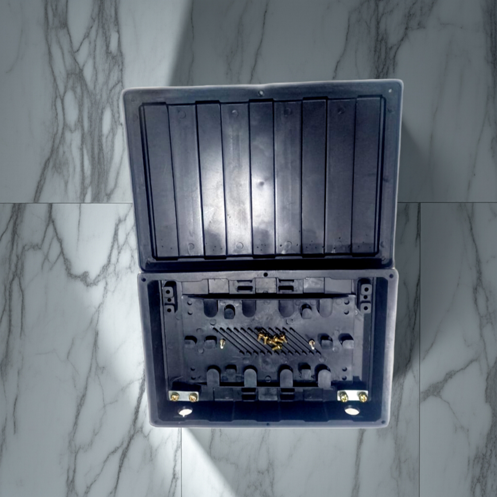 2 Port Plastic Fiber Termination Box (2 way), For ISP -