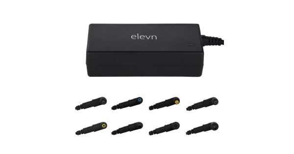 elevn 65 Watts Universal Laptop Power Adapter with Auto Voltage Switching, Equipped with 8 Different connectors & Power Output