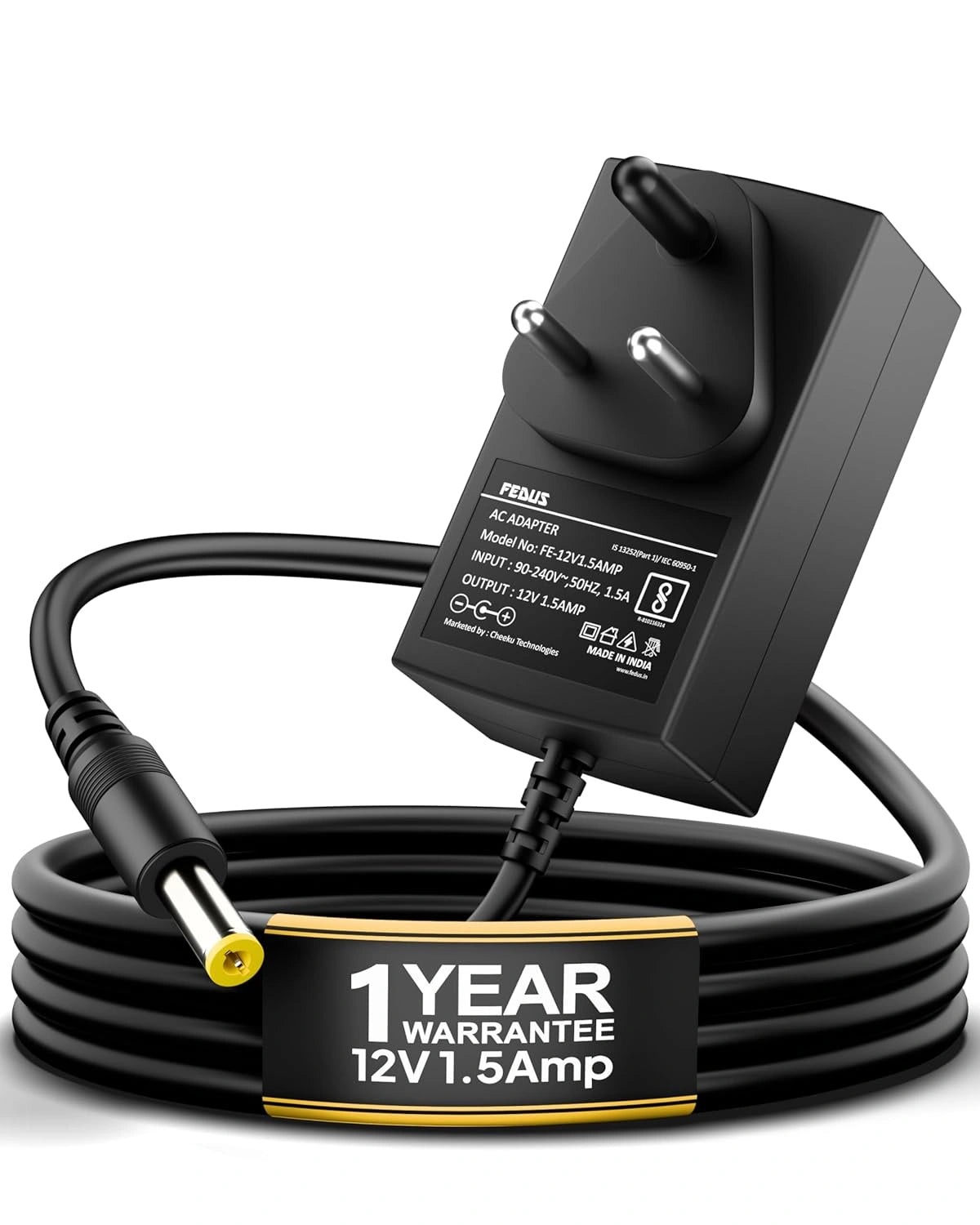 FEDUS 12v AC DC Power Adapter at India's Networking Accessories Brand