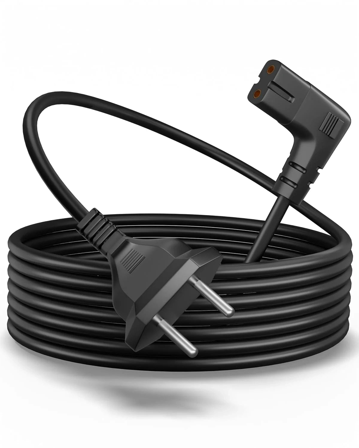 FEDUS 2-pin L-Shape Universal Replacement AC Power Cord Cable