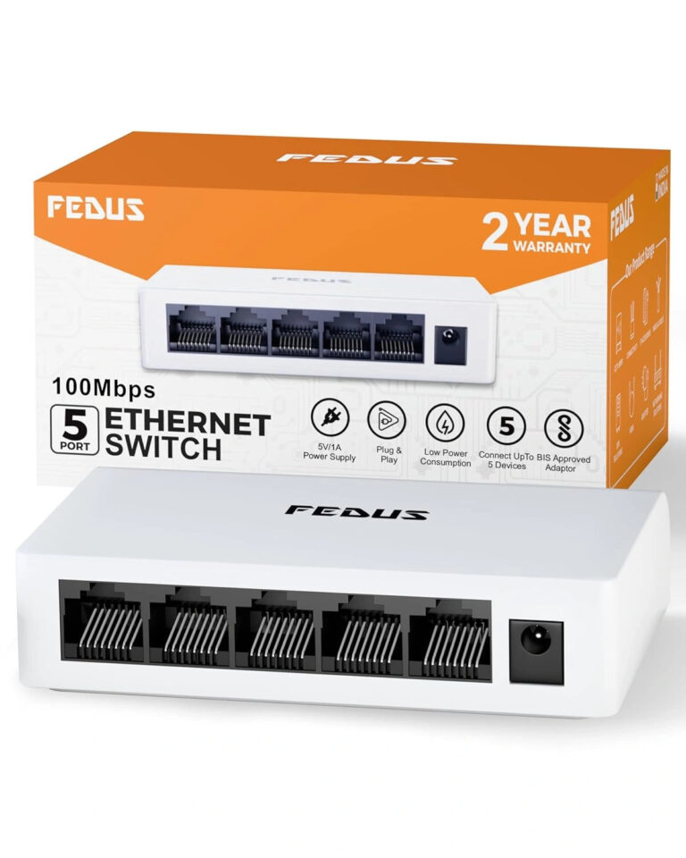 FEDUS 5 Port Gigabit Ethernet Switch | network splitter