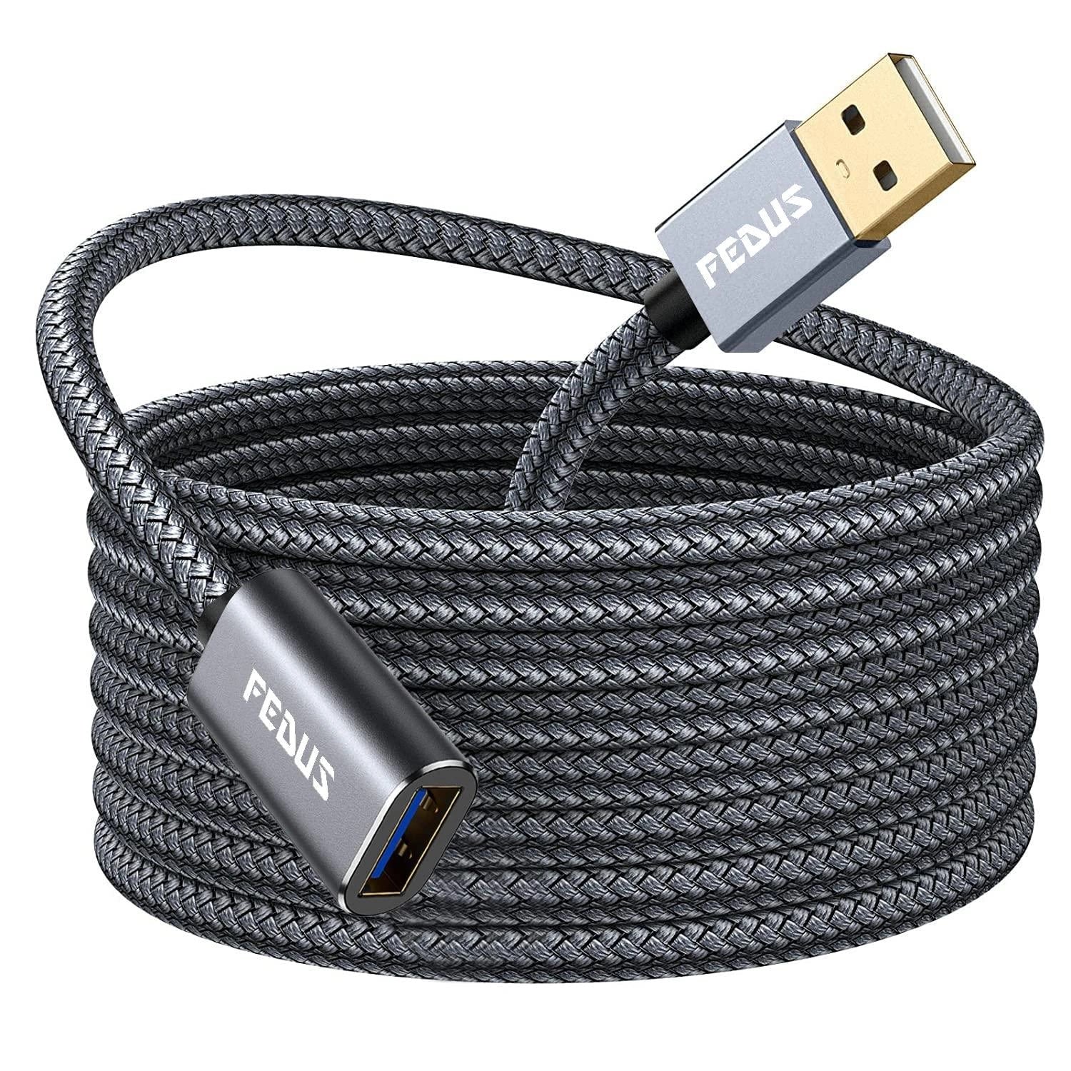 FEDUS USB 3.0 Type A Male to USB A Female Extension Cable
