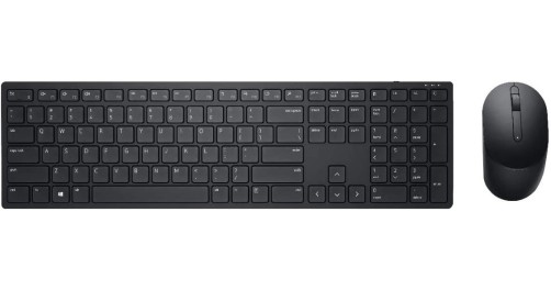 Dell KM5221W Pro Wireless USB Keyboard and Mouse Set Quiet Keyboard, Full-Sized Keyboard, Ambidextrous Mouse Black