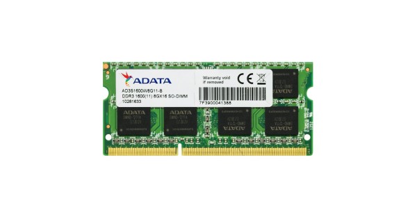 ADATA 8GB DDR3 1600MHz AD3S1600W8G11-R Laptop Memory