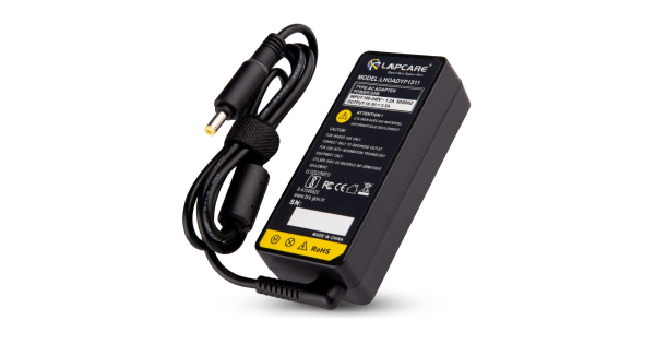 Compatible Adapter Charger for HP 18.5v 3.5A 65W Yellow Pin (Without Power Cable)