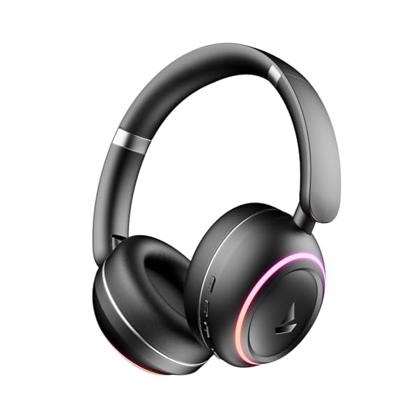 boAt Rockerz 480, RGB LEDs,6 Light Modes, 40mm Drivers,Beast