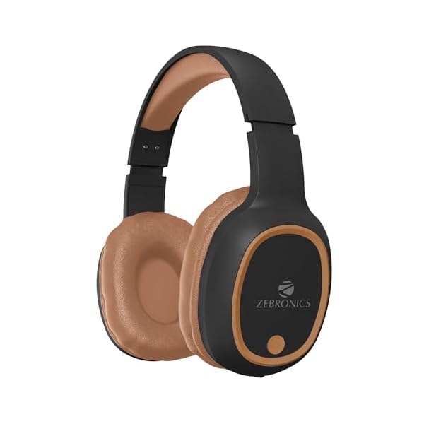 ZEBRONICS Thunder Bluetooth 5.3 Wireless Headphones with 60H Backup,