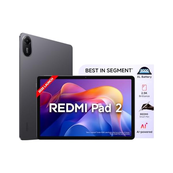 Redmi Pad 2, WiFi Active Pen Support, 27.94Cm(11") Model, 2.5K