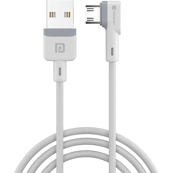 Portronics Konnect L 1.2M Fast Charging 3A Micro USB Cable with Charge
