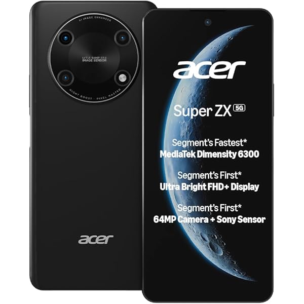 acer Super ZX 5G (Carbon Black, 4GB RAM, 128GB) | Segment-First