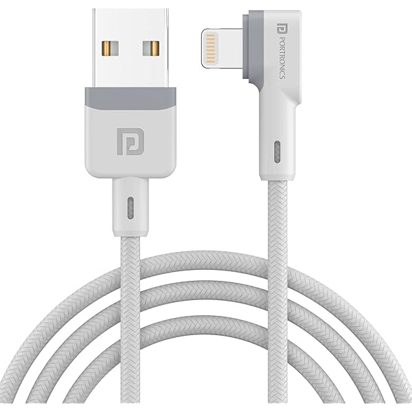 Portronics Konnect L 1.2M POR-1401 Fast Charging 3A 8 Pin USB Cable