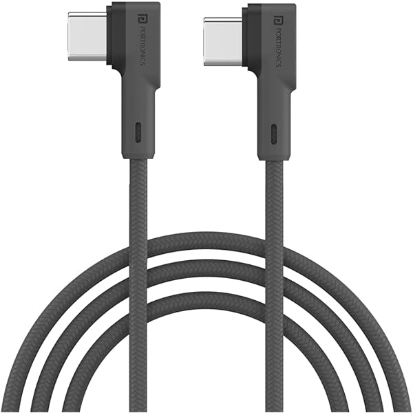 Portronics Konnect L 60W PD Type C to Type C Mobile Charging Cable,
