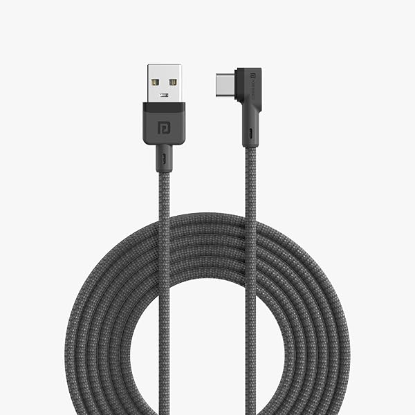 Portronics Konnect L Fast Charging 3A Type-C Cable 2 Meter