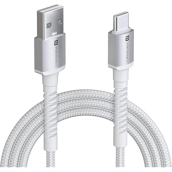 Portronics Konnect X USB to Type C Cable with 3A Output, Fast Charging